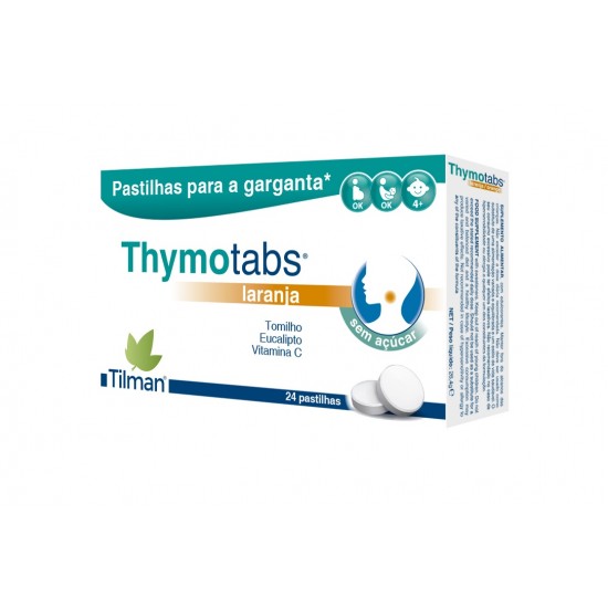 Thymotabs Laranja Garganta Inflamada 24 Pastilhas